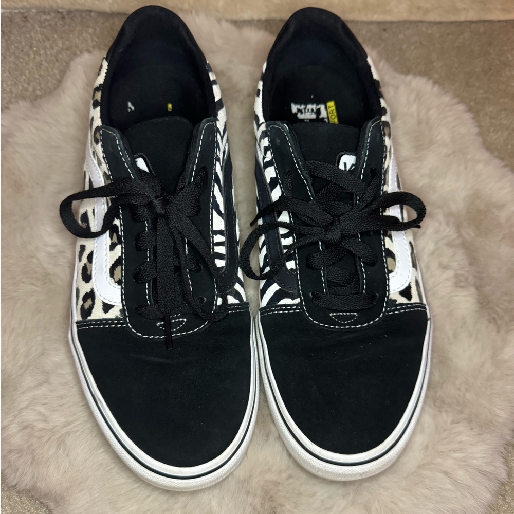 Vans Zebra/Cheetah Print Sneakers